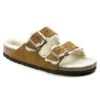 Birkenstock Women's Arizona Shearling Sandal - Mink - Regular/Medium -Gazelle Sports Shop 1001135