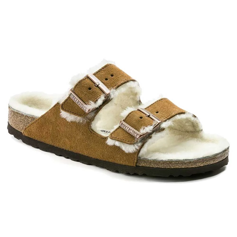 Birkenstock Women's Arizona Shearling Sandal - Mink - Regular/Medium 3 Birkenstock Women's Arizona Shearling Sandal - Mink - Regular/Medium