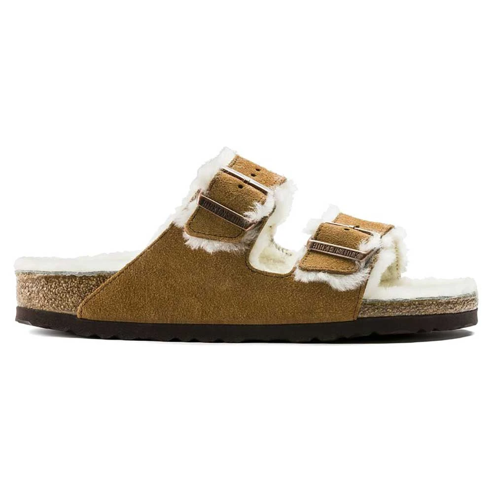 Birkenstock Women's Arizona Shearling Sandal - Mink - Regular/Medium 4 Birkenstock Women's Arizona Shearling Sandal - Mink - Regular/Medium - Image 2