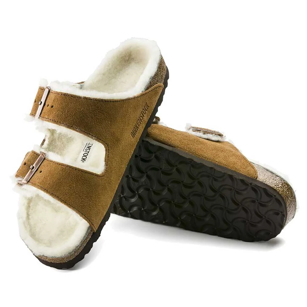 Birkenstock Women's Arizona Shearling Sandal - Mink - Regular/Medium 7 Birkenstock Women's Arizona Shearling Sandal - Mink - Regular/Medium - Image 5