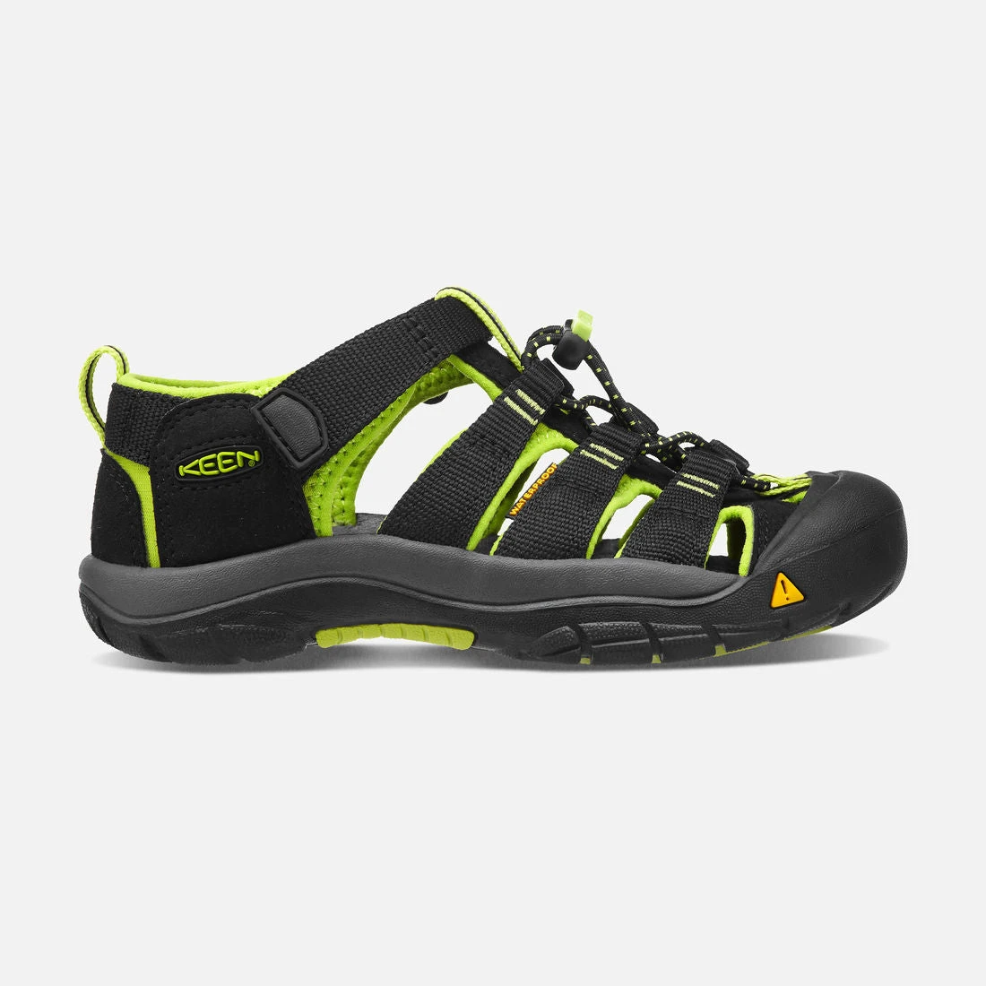 Keen Little Kids' Newport H2 Sandal - Black/Lime Green 3 Keen Little Kids' Newport H2 Sandal - Black/Lime Green