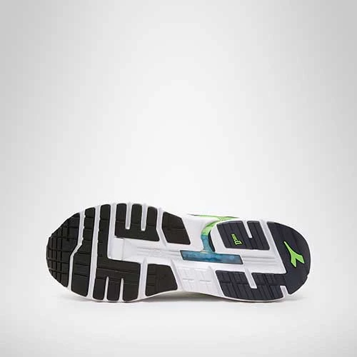 Diadora Men's Mythos Blushield Vigore Running Shoe - White/Black Iris/Neon Mint - Regular (D) 7 Diadora Men's Mythos Blushield Vigore Running Shoe - White/Black Iris/Neon Mint - Regular (D) - Image 5