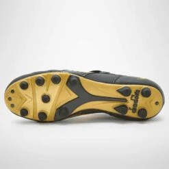 Diadora Men's Brasil #9 Italy LT+MDPU Soccer Shoe - Black/Gold -Gazelle Sports Shop 101.178784 C0893 40 HR