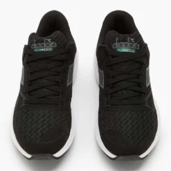 Diadora Women's Mythos Blushield Vortice 8 Running Shoe - Black/White-Regular (B) -Gazelle Sports Shop 101.179077 C7406 50 HR