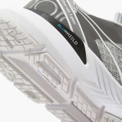 Diadora Women's Mythos BlushieldVolo 3 Glam Running Shoe - Silver DD/White - Regular (B) -Gazelle Sports Shop 101.179086 C1379 25 HR