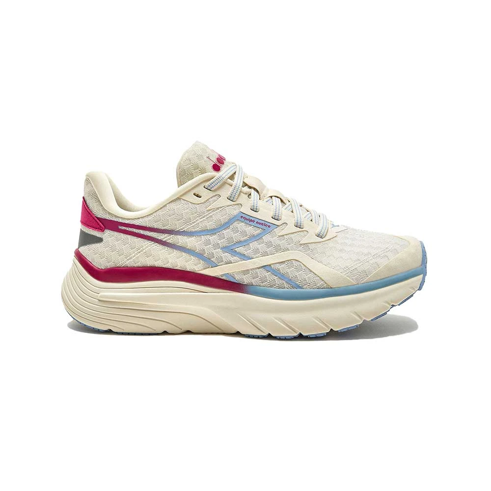 Diadora Women's Equipe Nucleo Running Shoe - Whisper White/Rubine Red - Regular (B) 3 Diadora Women's Equipe Nucleo Running Shoe - Whisper White/Rubine Red - Regular (B)