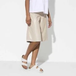 Birkenstock Arizona Platform Vegan - White- Medium/Narrow -Gazelle Sports Shop 1018581 f look f