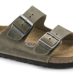 Birkenstock Arizona Soft Footbed Faded Khaki Oiled Nubuck Leather- Regular/Wide -Gazelle Sports Shop 1019313 detail 1