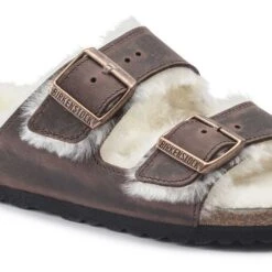 Birkenstock Arizona Shearling Sandal - Habana Natural- Medium/Narrow 11 Birkenstock Arizona Shearling Sandal - Habana Natural- Medium/Narrow -Gazelle Sports Shop 1021049 detail 1