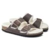 Birkenstock Arizona Shearling Sandal - Habana Natural- Medium/Narrow -Gazelle Sports Shop 1021049 pair