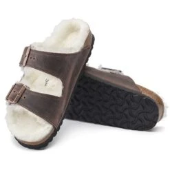 Birkenstock Arizona Shearling Sandal - Habana Natural- Medium/Narrow 12 Birkenstock Arizona Shearling Sandal - Habana Natural- Medium/Narrow -Gazelle Sports Shop 1021049 sole
