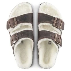 Birkenstock Arizona Shearling Sandal - Habana Natural- Medium/Narrow 13 Birkenstock Arizona Shearling Sandal - Habana Natural- Medium/Narrow -Gazelle Sports Shop 1021049 top