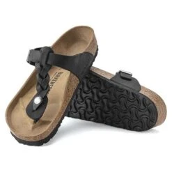 Birkenstock Gizeh Braid Suede Black Oil Leather- Regular/Wide 13 Birkenstock Gizeh Braid Suede Black Oil Leather- Regular/Wide -Gazelle Sports Shop 1021349 sole