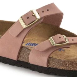 Birkenstock Women's Mayari NuBuck Soft Footbed - Old Rose- Regular/Wide -Gazelle Sports Shop 1023964 detail 1
