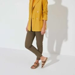 Birkenstock Women's Franca Oiled Leather Sandal - Cognac - Regular/Wide -Gazelle Sports Shop 1024052 f look f