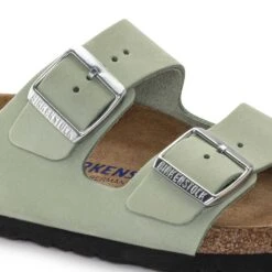 Birkenstock Women's Arizona Nubuck - Matcha- Medium/Narrow 14 Birkenstock Women's Arizona Nubuck - Matcha- Medium/Narrow -Gazelle Sports Shop 1024116 detail 1