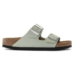 Birkenstock Women's Arizona Nubuck - Matcha- Medium/Narrow 11 Birkenstock Women's Arizona Nubuck - Matcha- Medium/Narrow -Gazelle Sports Shop 1024116 side