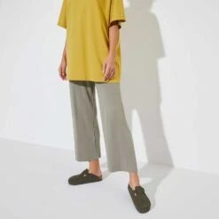 Birkenstock Women's Boston Suede Clog - Thyme - Regular 11 Birkenstock Women's Boston Suede Clog - Thyme - Regular -Gazelle Sports Shop 1024714 f look f