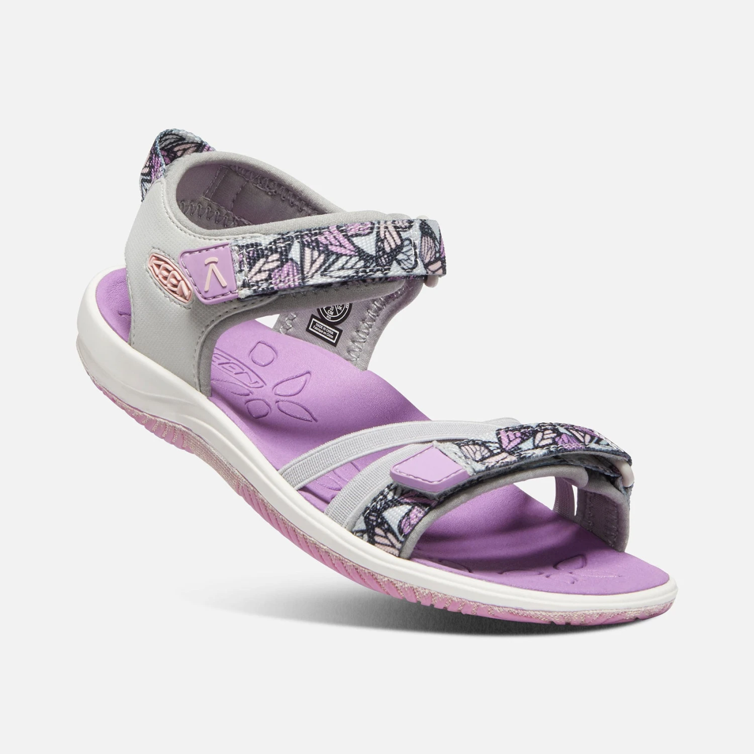 Keen Big Kids' Verano Sandal - Vapor/African Violet 5 Keen Big Kids' Verano Sandal - Vapor/African Violet - Image 3