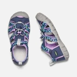 Keen Big Kids' Seacamp II CNX Sandal - Black Iris/African Violet -Gazelle Sports Shop 1025149 PLD PDP 1