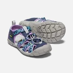 Keen Big Kids' Seacamp II CNX Sandal - Black Iris/African Violet -Gazelle Sports Shop 1025149 PPS PDP