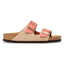 Birkenstock Women's Arizona Nubuck Sandal - Mars/Sandcastle - Regular (B) -Gazelle Sports Shop 1025757 side