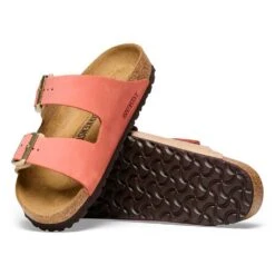 Birkenstock Women's Arizona Nubuck Sandal - Mars/Sandcastle - Regular (B) -Gazelle Sports Shop 1025757 sole