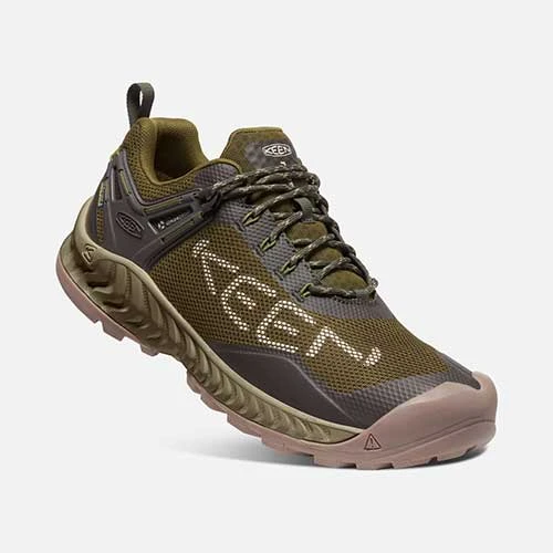 Keen Men's NXIS Evo WP Hiking Shoe - Dark Olive/Black Olive - Regular (D) 5 Keen Men's NXIS Evo WP Hiking Shoe - Dark Olive/Black Olive - Regular (D) - Image 3