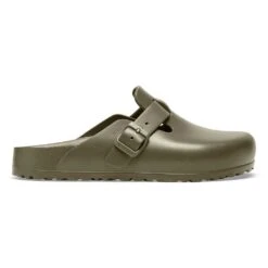 Birkenstock Women's Boston EVA Clog - Khaki - Medium/Narrow (B) -Gazelle Sports Shop 1026215 side