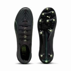 Men's Ultra 6 Ultimate FG Soccer Cleat - Puma Black/Fizzy Light/Green Terrain - Regular (D) -Gazelle Sports Shop 108557 02 3