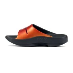 OOfos Women's Ooahh Luxe Slide - Solstice - Regular (B) -Gazelle Sports Shop 1101BLKSOLFR shot4 932x680 31c6f8e4 8244 4054 bb41 5aa1c55d379c