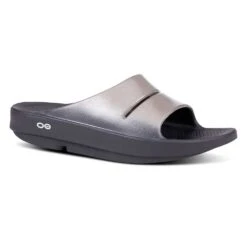 OOfos Women's OOahh Luxe Slide - Latte - Regular (B) -Gazelle Sports Shop 1101LATTE shot2 932x680 ab17037c d7a5 4a75 9e85 a84de4d673c9
