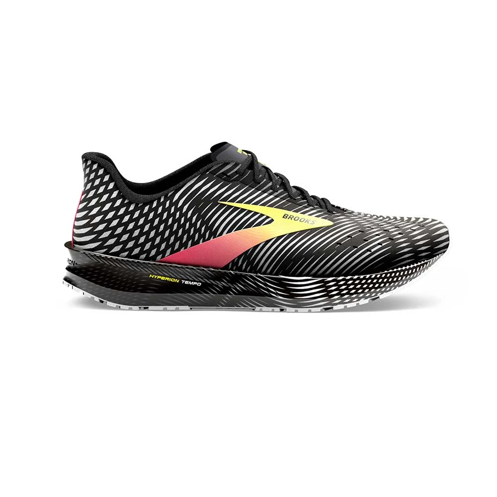 BROOKS Men's Hyperion Tempo Running Shoe - Black/Pink/Yellow - Regular (D) 3 BROOKS Men's Hyperion Tempo Running Shoe - Black/Pink/Yellow - Regular (D)