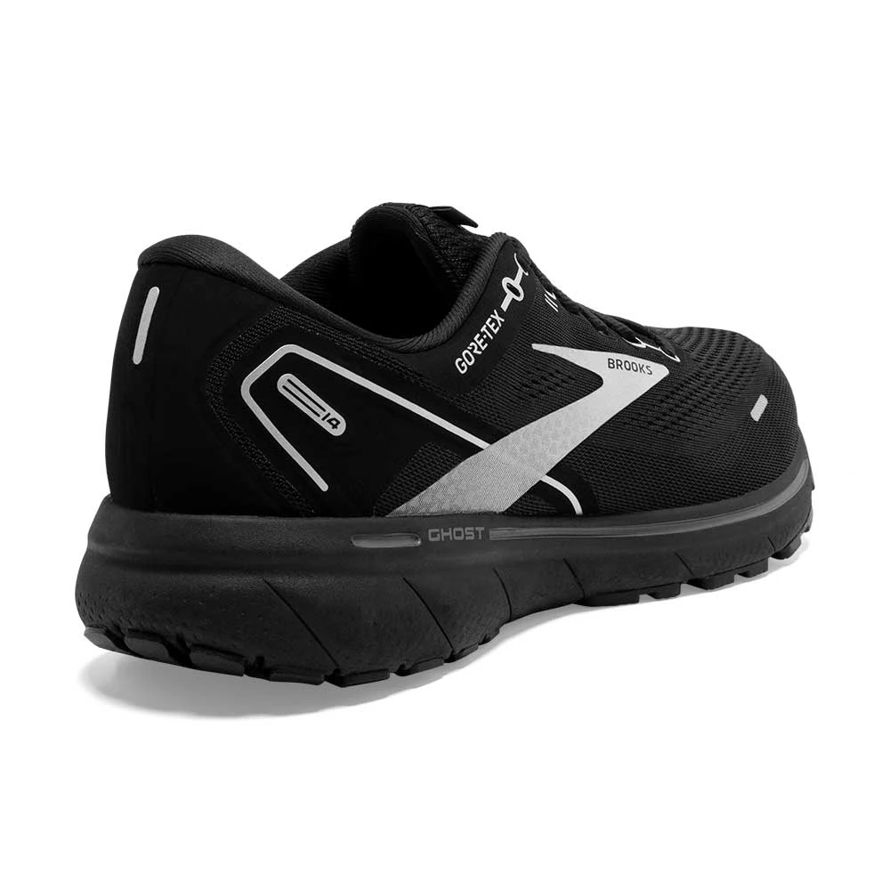 BROOKS Men's Ghost 14 GTX Running Shoe- Black/Black/Ebony- Regular (D) 6 BROOKS Men's Ghost 14 GTX Running Shoe- Black/Black/Ebony- Regular (D) - Image 4