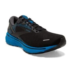 BROOKS Men's Ghost 14 Running Shoe - Black/Blackened Pearl/Blue — Regular (D) 10 BROOKS Men's Ghost 14 Running Shoe - Black/Blackened Pearl/Blue — Regular (D) -Gazelle Sports Shop 110369 056 A Ghost 14 32be5ce1 5a45 4293 8dcf 1c21cb2fa5ce