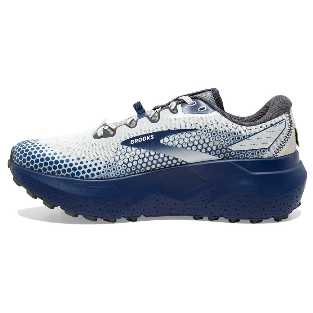 BROOKS Men's Caldera 6 Trail Running Shoe - Oyster/Blue Depths/Pearl - Regular (D) 6 BROOKS Men's Caldera 6 Trail Running Shoe - Oyster/Blue Depths/Pearl - Regular (D) - Image 4