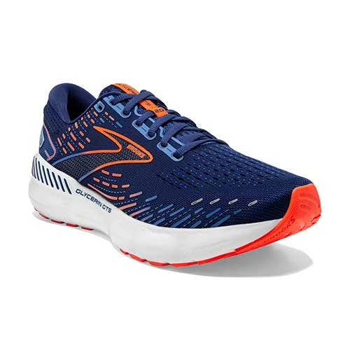 BROOKS Men's Glycerin GTS 20 Running Shoe - Blue Depths/Palace Blue/Orange - Regular (D) 4 BROOKS Men's Glycerin GTS 20 Running Shoe - Blue Depths/Palace Blue/Orange - Regular (D) - Image 2