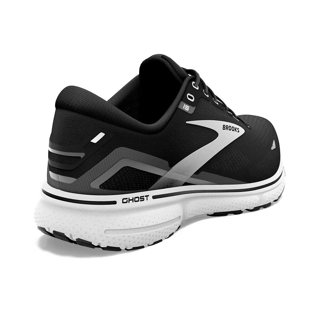 BROOKS Men's Ghost 15 Running Shoe- Black/Blackened Pearl/White- Regular (D) 6 BROOKS Men's Ghost 15 Running Shoe- Black/Blackened Pearl/White- Regular (D) - Image 4