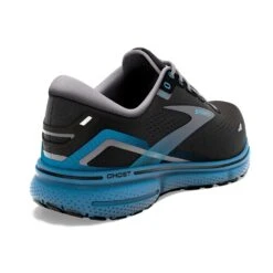 BROOKS Men's Ghost 15 Running Shoe- Black/Blackened Pearl/Blue- Regular (D) -Gazelle Sports Shop 110393 056 H Ghost 15