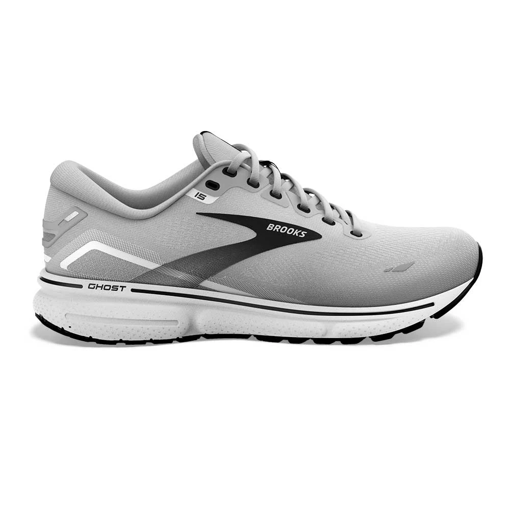 BROOKS Men's Ghost 15 Running Shoe- Alloy/Oyster/Black- Regular (D) 3 BROOKS Men's Ghost 15 Running Shoe- Alloy/Oyster/Black- Regular (D)