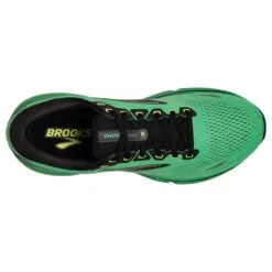 BROOKS Men's Ghost 15 Running Shoe- Green/Black/Sharp Green -Gazelle Sports Shop 110393 360 O Ghost 15