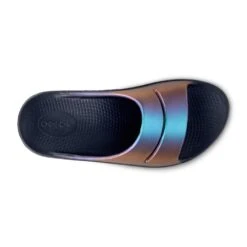 OOfos Women's OOahh Luxe Slide - Midnight Spectre - Regular (B) -Gazelle Sports Shop 1103MDNHTSPEC shot6 1 932x680 d4ec4e32 e2b4 4844 b8bc a3bac1a9bc8b