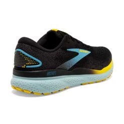 BROOKS Men's Ghost 16 Running Shoe - Black/Forged Iron/Blue - Regular (D) -Gazelle Sports Shop 110418 029 H Ghost 16