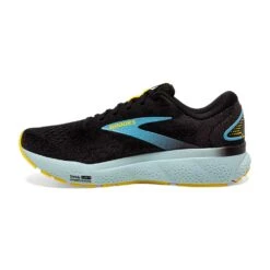 BROOKS Men's Ghost 16 Running Shoe - Black/Forged Iron/Blue - Regular (D) -Gazelle Sports Shop 110418 029 M Ghost 16