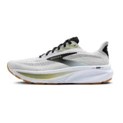 BROOKS Men's Ghost 17 Running Shoe - White/Black/Tea- Regular (D) -Gazelle Sports Shop 110442 191 E Ghost 17