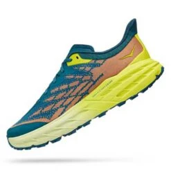 Hoka Men's Speedgoat 5 Trail Shoes - Blue Coral/Evening Primrose - Regular (D) 11 Hoka Men's Speedgoat 5 Trail Shoes - Blue Coral/Evening Primrose - Regular (D) -Gazelle Sports Shop 1123157 BCEP 4