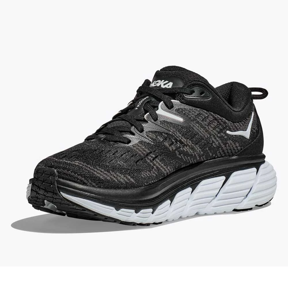 Hoka Women's Gaviota 4 Running Shoe - Black/White - Wide (D) 4 Hoka Women's Gaviota 4 Running Shoe - Black/White - Wide (D) - Image 2
