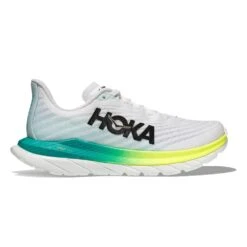 Hoka Men's Mach 5 Running Shoe - White/Blue Glass - Regular (D)