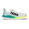 Hoka Women's Mach 5 Running Shoe - White/Blue Glass - Regular (B) -Gazelle Sports Shop 1127894 WBGL 1
