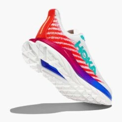 Hoka Women's Mach 5 - White/Flame - Regular (B) 9 Hoka Women's Mach 5 - White/Flame - Regular (B) -Gazelle Sports Shop 1127894 WFM 4